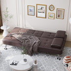 Shahoo Convertible Folding Futon Sofa Bed Sleeper Couch - Image 3