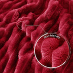 Exclusivo Mezcla Striped King Size Fleece Blanket - Image 5