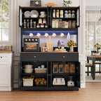 HIFIT 71" LED Kitchen Pantry Cabinet - Image 9