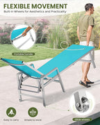 Patio Chaise Lounge Chair Outdoor Set of 2 - Image 5
