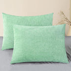 CaliTime Decorative Standard Throw Pillow Covers 26 X 20 Inches Grey Green | by CaliTime