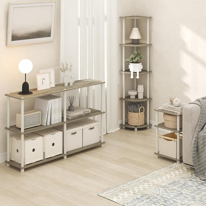 Furinno Turn-N-Tube Side Table, 3-Tier End Table - Image 4