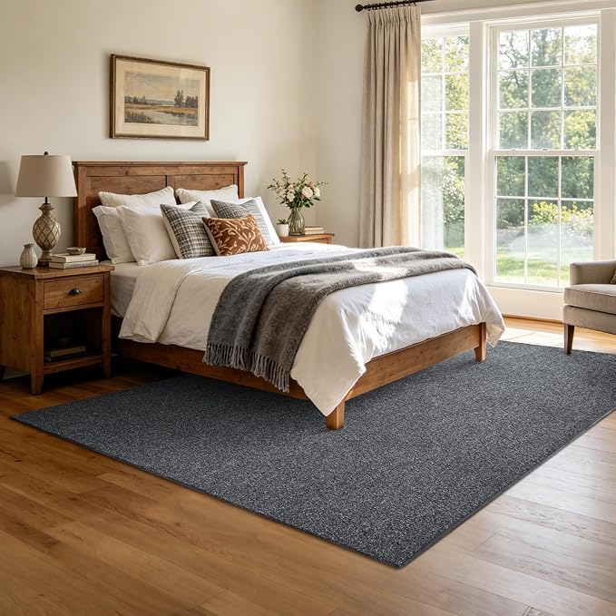4x6 Black/White Area Rug Washable Non-Slip Soft - Image 2