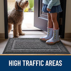 OLANLY Front Door Mat Outside 29.5x17, All-Season Heavy-Duty Rubber Doormat | - Image 7