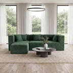 MONVANE 103'' Modular Sectional Sofa, Comfy Teddy Velvet Cloud Couch - Image 7