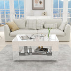 39" High Gloss Wood Coffee Table - Image 6