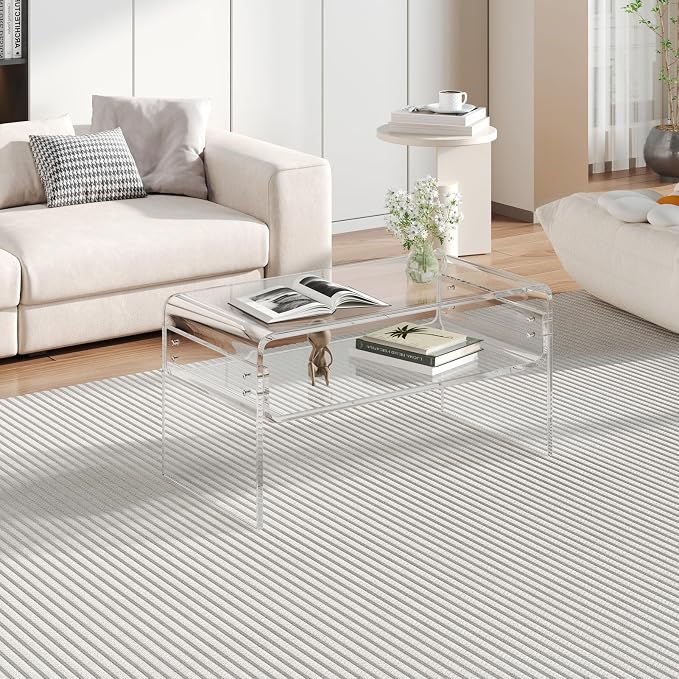 Acrylic Coffee Table, Modern Tea Table - Image 4
