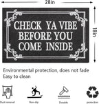 Indoor Door Mat Welcome Mats for Front Door Outdoor Entry Black Doormat - Image 3