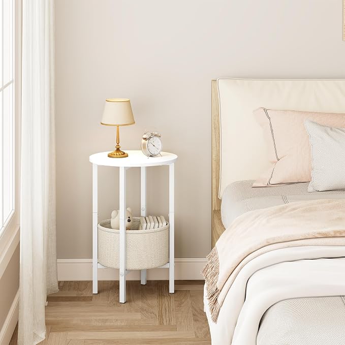 Vagusicc Round Side Table End Table - Image 6