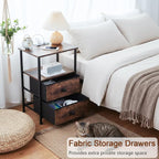 LOAKEKEL Night Stand Set 2, Nightstand - Image 4
