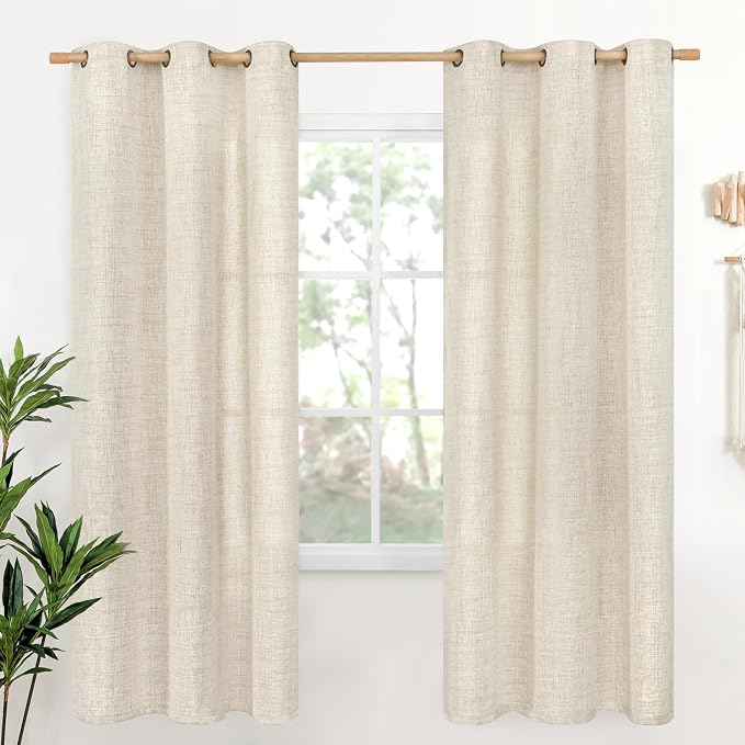 YoungsTex Linen Curtains 72 Inch Length by YoungsTex