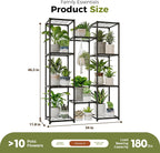 Bamworld Plant Stand Outdoor Metal Plant Shelf - Image 6