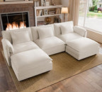 ELUCHANG 116'' Modular Sectional Cloud Couch by ELUCHANG