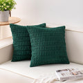 Aegero Pack of 2 Corduroy Decorative Throw Pillow Covers 26x26 Inch by Unknown