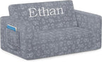 Serta Perfect Sleeper Personalized Extra Wide Convertible Sofa to Lounger - Image 9