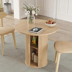 31.5" Round Dining Table for 2-4, Modern Farmhouse Kitchen Table - Image 8
