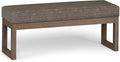 SIMPLIHOME Milltown Large Ottoman Bench by SimpliHome