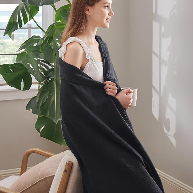 Bedsure GentleSoft 100% Cotton Blanket Twin XL Size - Image 4