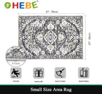 HEBE Indoor Door Mat 2'x3', Washable Welcome Mat - Image 2