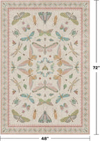 Neutral Girl Nursery Rug 4x6 - Image 2