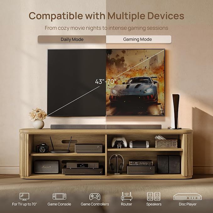 SICOTAS TV Stand for 70 Inch TV - Image 5