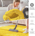 OLANLY 2x3 Machine Washable Small Bedside Rug, Soft Fluffy Shaggy Entryway - Image 2