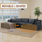 Korser 110" L-Shaped Modular Sectional Sofa - Image 7