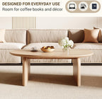 Honyee Modern Oval Coffee Table, Small Coffee Tables - Image 3