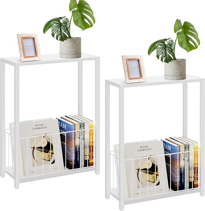 Homleke Narrow Side Tables Set of 2 by Homleke