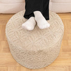 Plush Multi-Functional Ottoman Pouf – Ergonomic Ottoman Foot Rest - Image 3