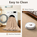 3x5 Beige Solid Area Rug Washable Non-Slip Soft Thin - Image 7