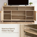 SICOTAS 63" Rattan TV Stand for TVs up to 65" - Image 5