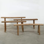 Artissance Handmade Wooden Entryway Bench, Vintage Noodle Bench - Image 7