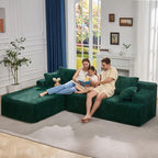 Hobestluk Modular Sectional Sofa Couches L-Shape Couch 3 Seat Modular Sofa - Image 3