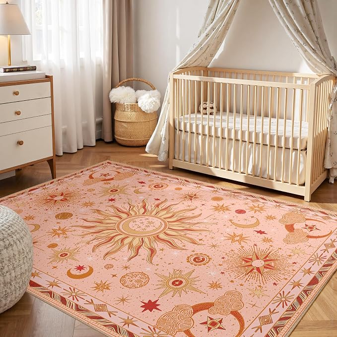 Vacuum-Friendly, 5x7 Washable Area Rug - Image 8