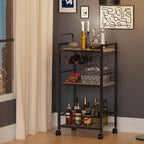 Bar Cart for The Home, 3 Tier Kitchen Carts - Image 8