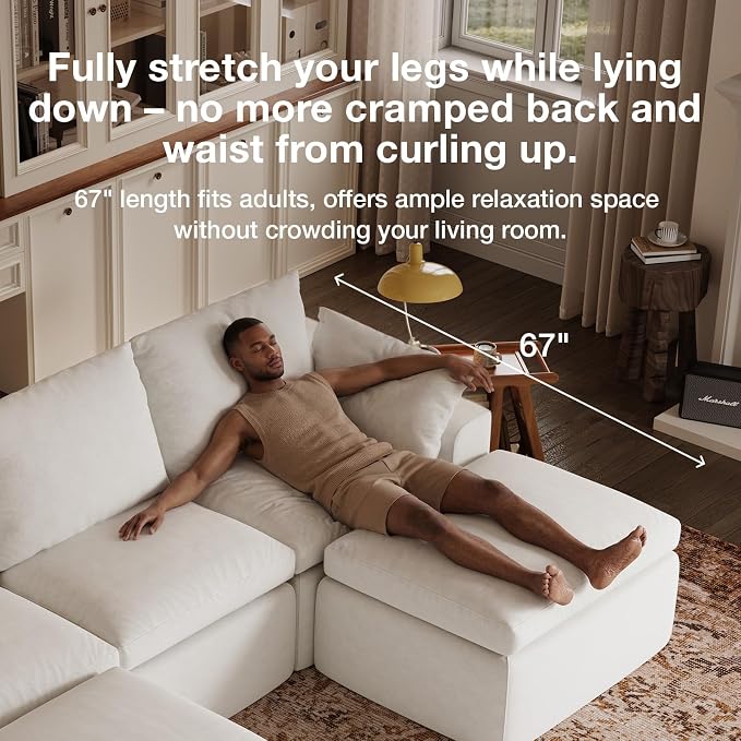 Novilla Modular Cloud Couch, Modern Sectional Sofa - Image 13