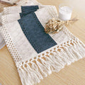 FEXIA Boho Blue Table Runner 72 Inches Long by FEXIA