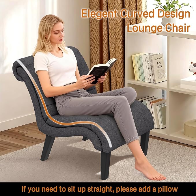 Tufted Upholstered Accent Chair - Image 4