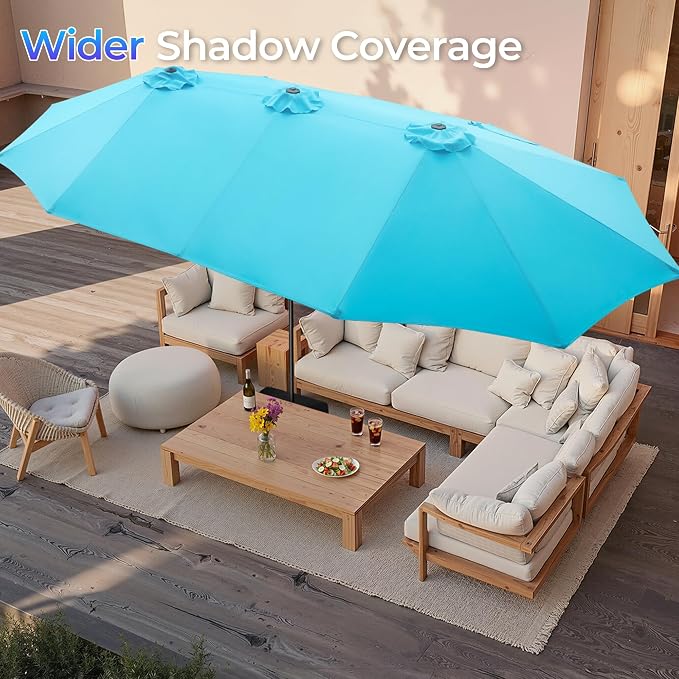 SUPERJARE 15FT Outdoor Patio Umbrella - Image 3