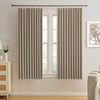 Pleated Blackout Curtain Drapes by KEQIAOSUOCAI