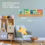 Nursery Book Shelves Set of 2 - Image 9