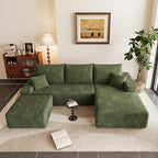 95" Cloud Sectional Couch U-Shaped Chaise - Image 6