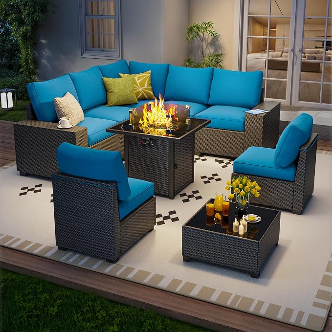 9 Piece Outdoor Patio Furniture Set by Olimix