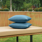 NiNi ALL Pack of 2 Decorative Outdoor Waterproof Pillow Covers Square Garden - Image 5