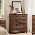 Joaxswe Farmhouse 5 Drawer Dresser - Image 6