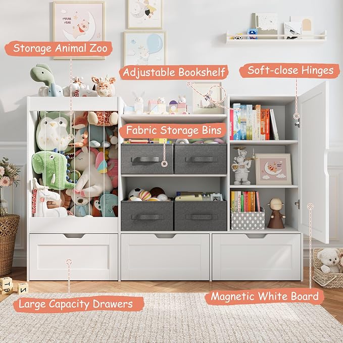 61" W Kids Toy Storage Organizer - Image 3