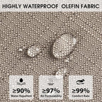 Rocking Chair Cushions with Pillow, Waterproof and Fade-Resistant Thicken - Image 3