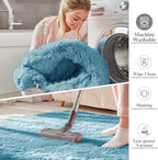 OLANLY Area Rugs for Living Room Bedroom, Machine Washable 4x5.9 ft Soft Fluffy - Image 2
