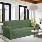 U-NICE HOME Oversized Stretch Couch Cover Slipcover, Loden Frost | 3 Cushion - Image 2